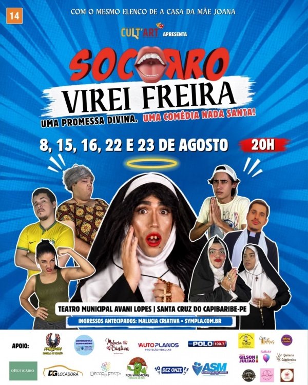 Imagem do evento Socorro, Virei Freira