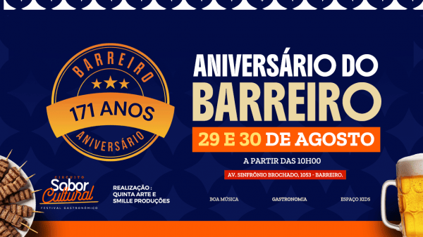 Imagem do evento Aniversário do Barreiro - Sábado e Domingo - 29 e 30 de Agosto