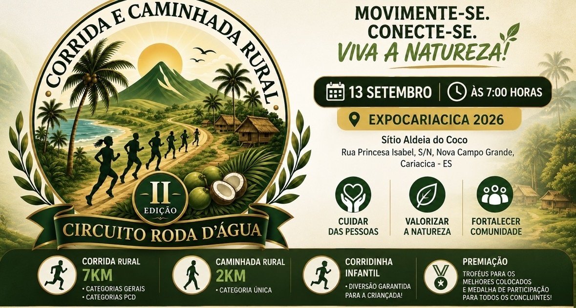 II Corrida e Caminhada Rural Circuito Roda DÁgua