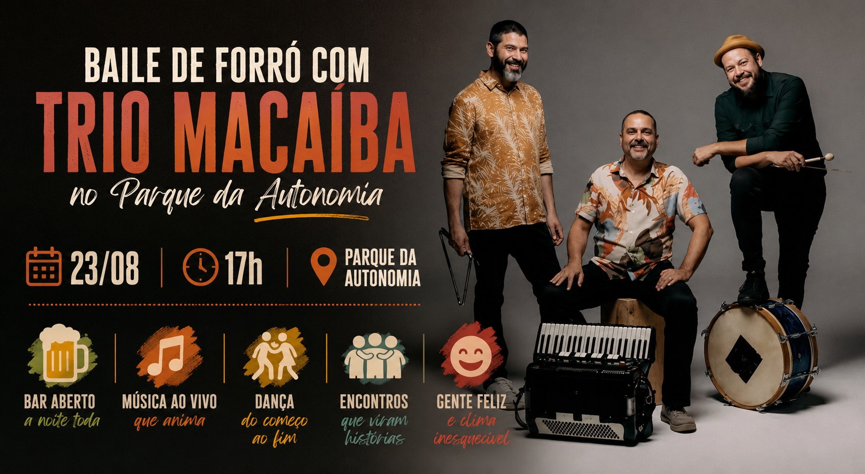 Baile de Forró com Trio Macaíba - Votorantim, SP
