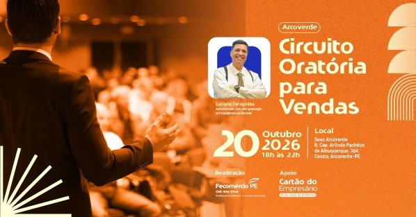 Imagem do evento Circuito de Oratória para Vendas - Edição Arcoverde