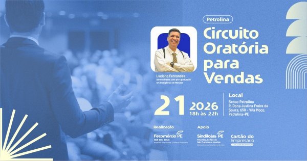 Imagem do evento Circuito de Oratória para Vendas - Edição Petrolina