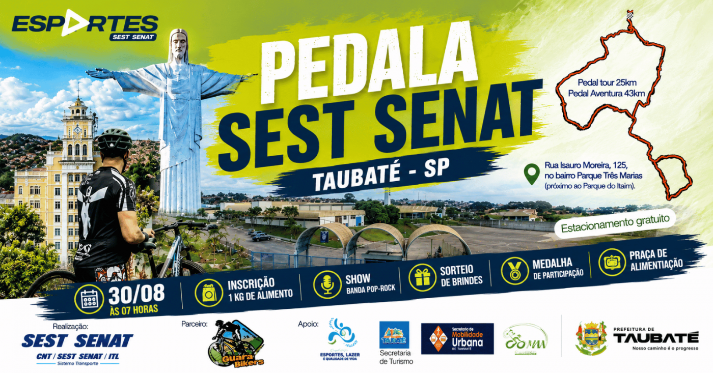 PEDALA SEST SENAT TAUBATÉ/SP 2026 - 1ª EDIÇÃO