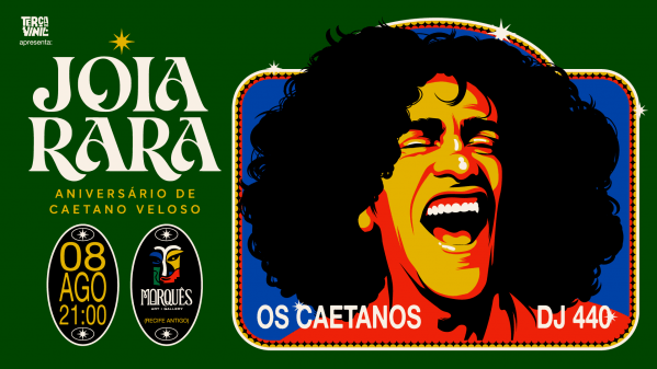 Imagem do evento Terça do Vinil apresenta: JÓIA RARA (Aniversário de Caetano Veloso)