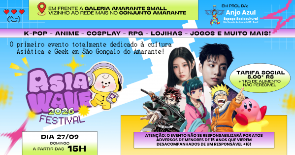 Imagem do evento Asia Wave Festival - 1° Edição (2026)
