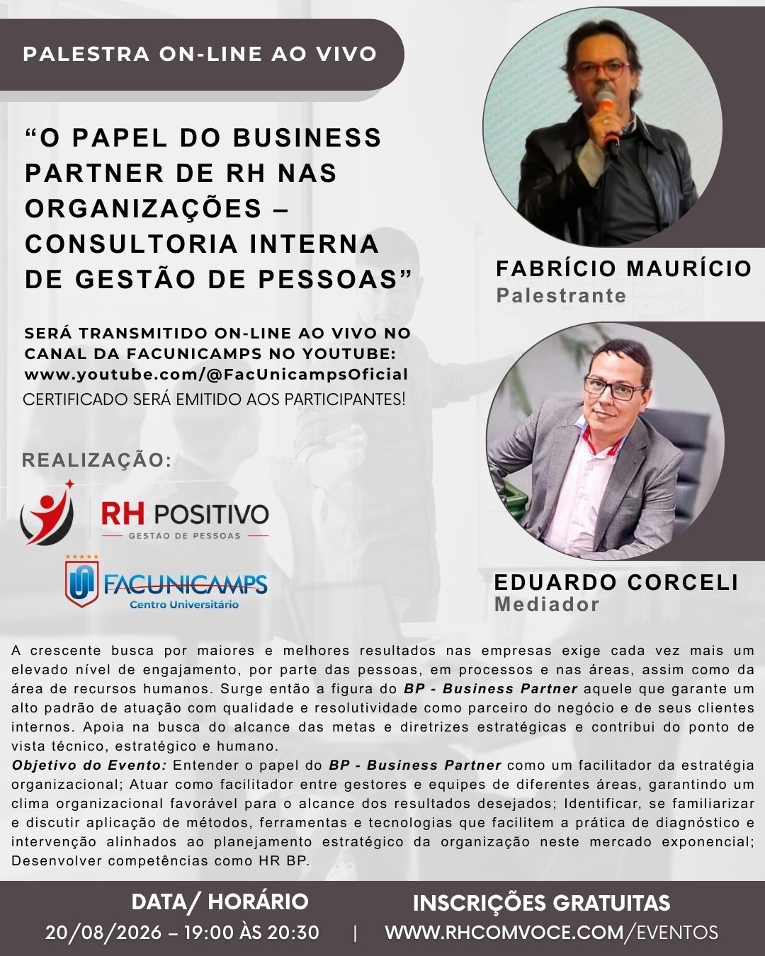 Imagem 1 da descrição do evento