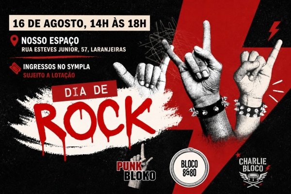 Imagem do evento Dia de Rock no Nosso Espaço