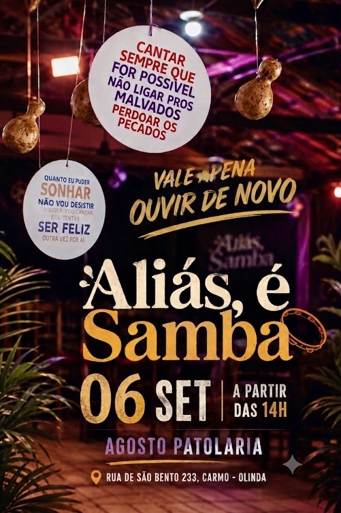 Aliás é samba - Olinda, PE