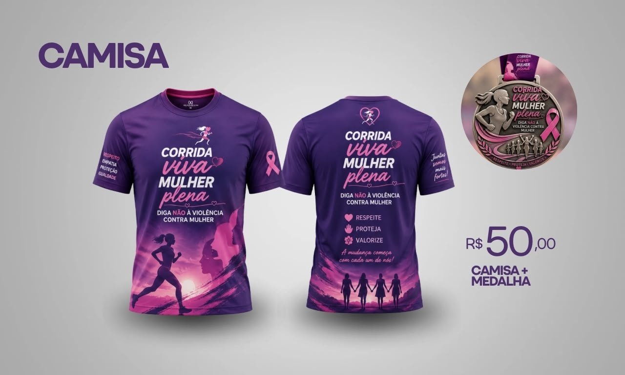 Corrida e caminhada Viva - Mulher Plena