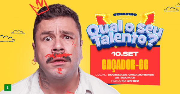 Imagem do evento SERGINHO LACERDA em CAÇADOR/SC - VIDA DE PAI