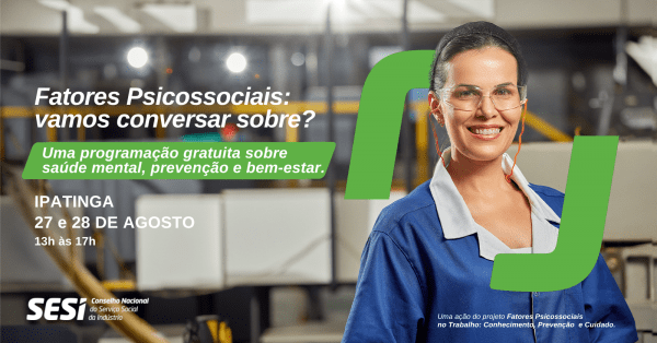 Imagem do evento Fatores Psicossociais: vamos conversar?