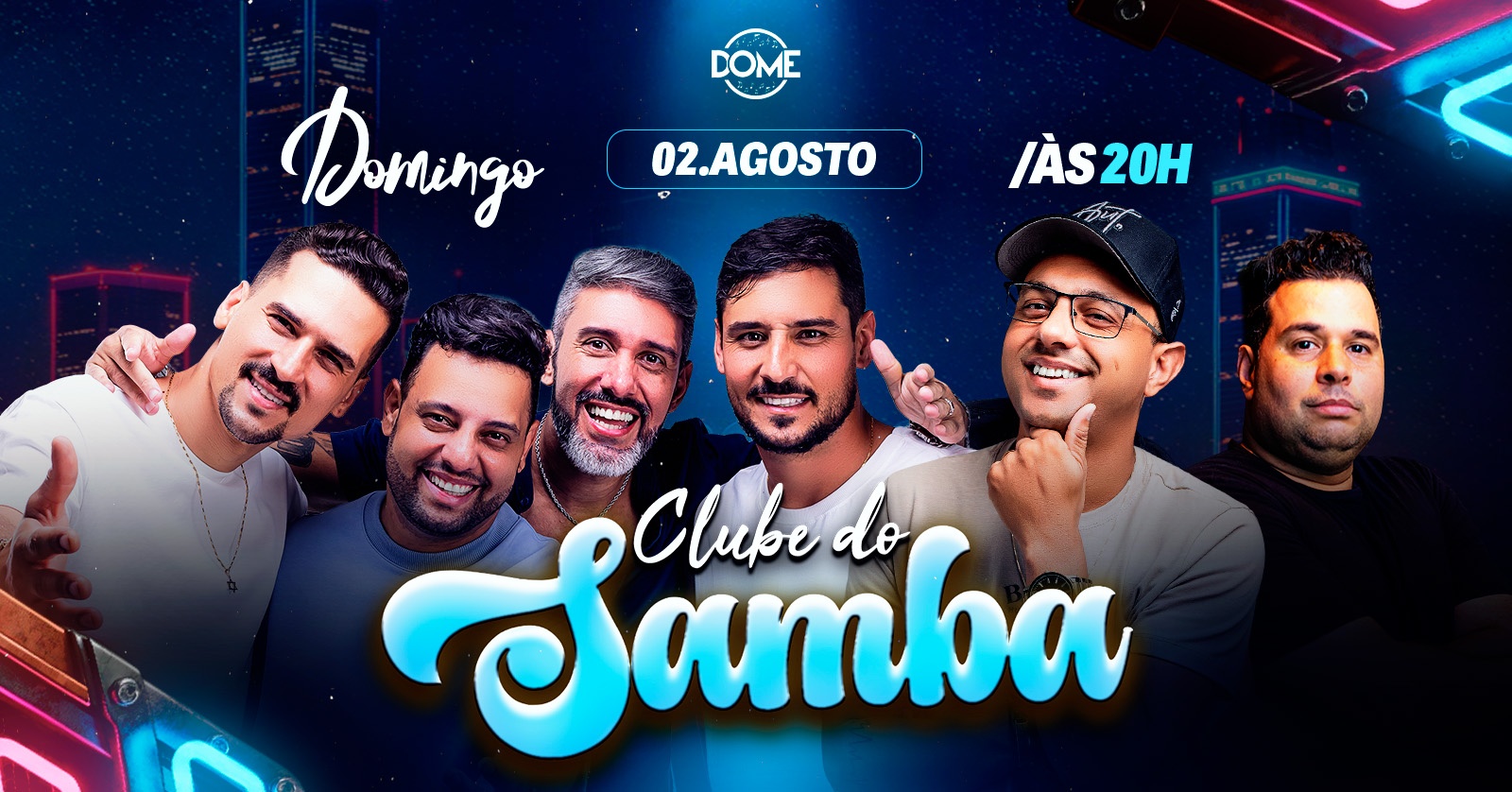 CLUBE DO SAMBA | DOMINGO | 02/08 | 20 HRS - Belo Horizonte, MG