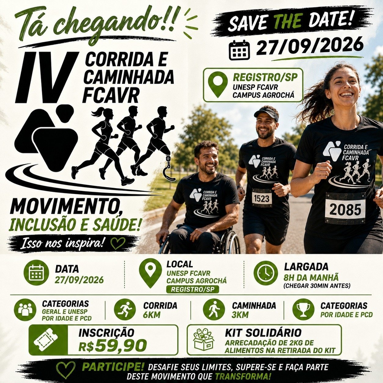 IV CORRIDA E CAMINHADA FCAVR - REGISTRO SP