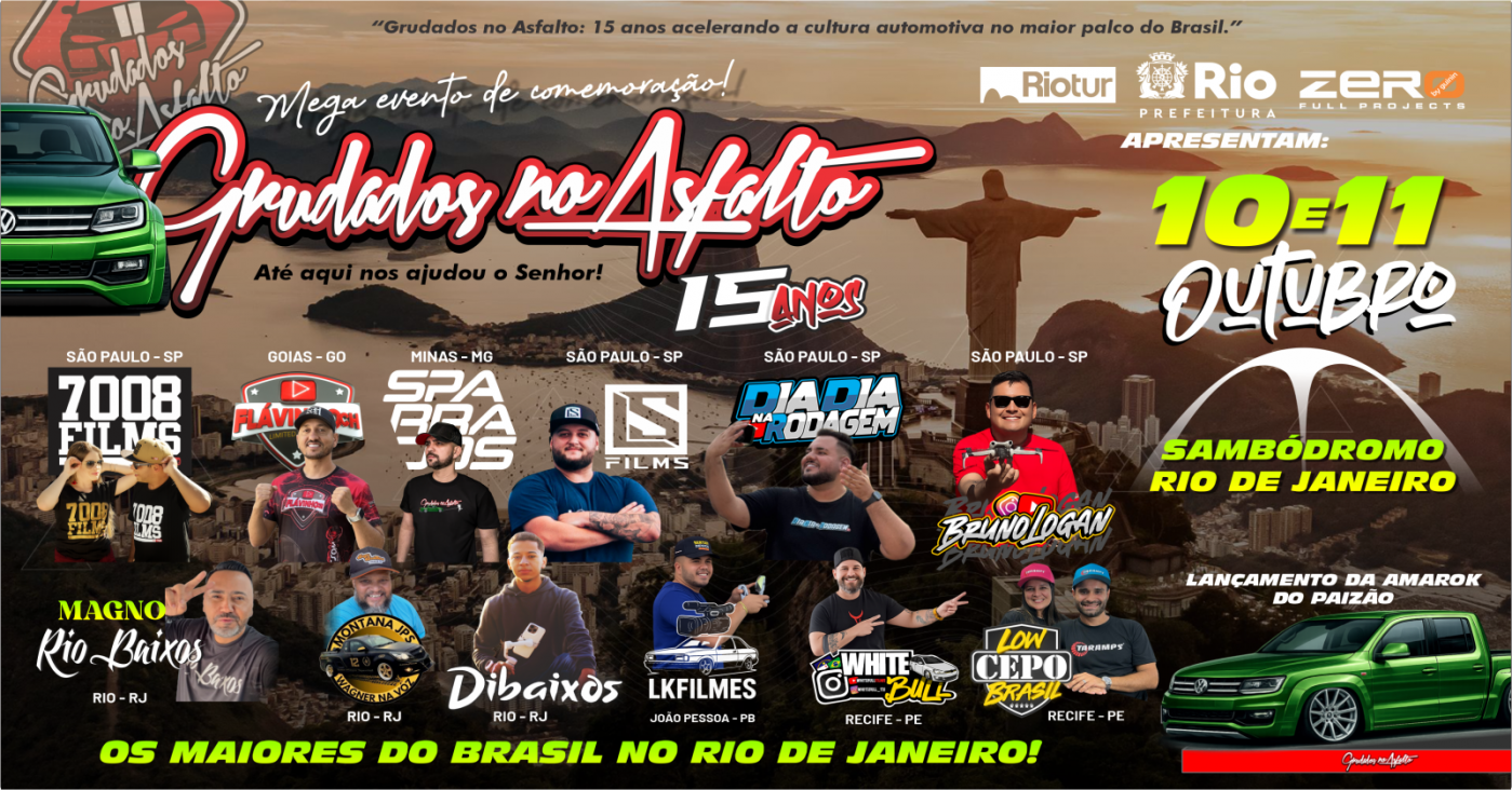 GRUDADOS NO ASFALTO 15 ANOS