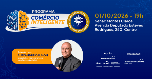 Imagem do evento PALESTRA SOBRE IA | PROGRAMA COMÉRCIO INTELIGENTE MONTES CLAROS