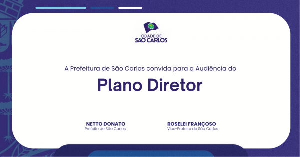 Imagem do evento Plano Diretor - Meio Abiente - São Carlos/SP