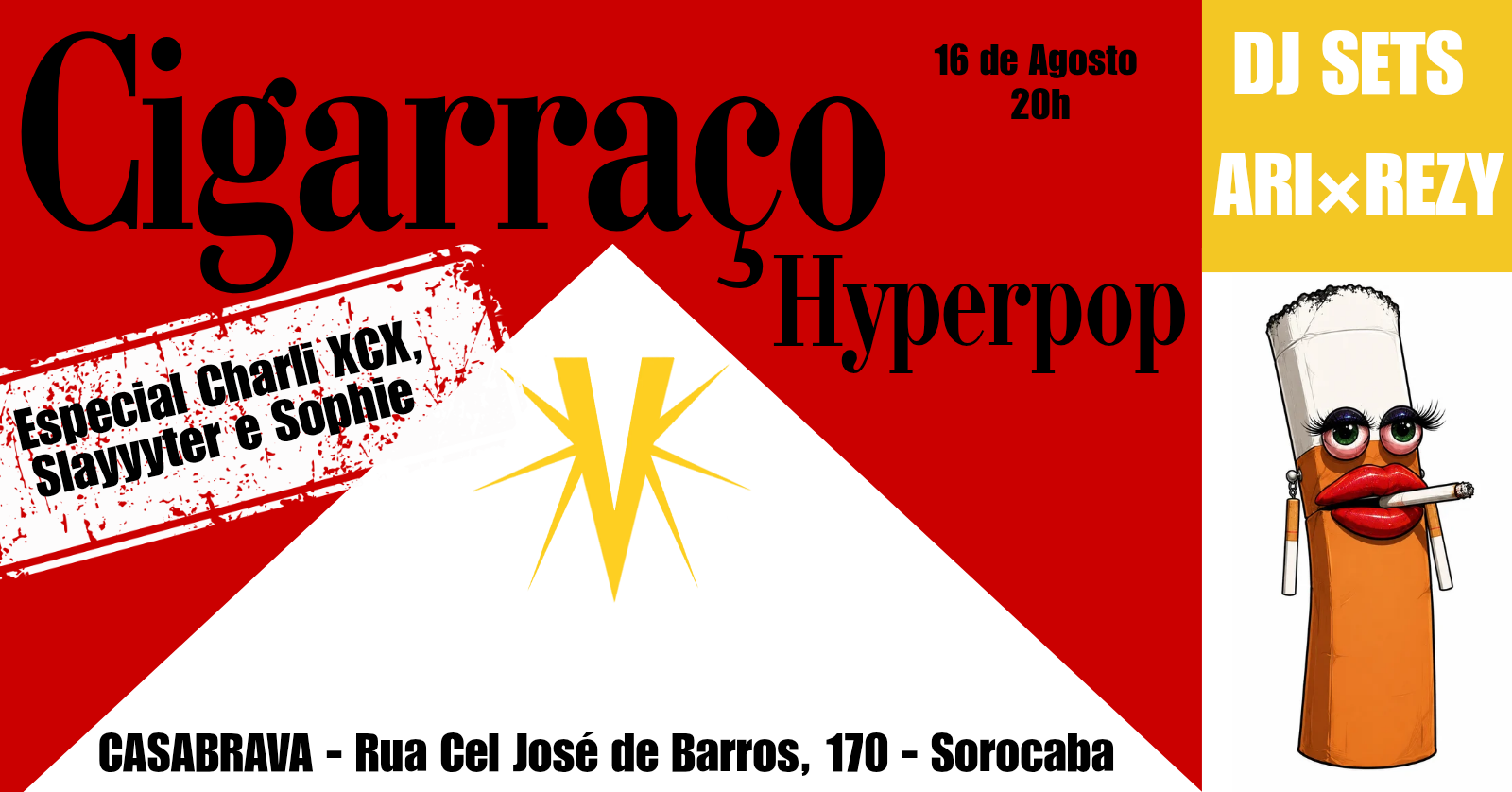 Cigarraço Hyperpop - Especial Slayyyter, Charlie XCX e Sophie - Sorocaba, SP