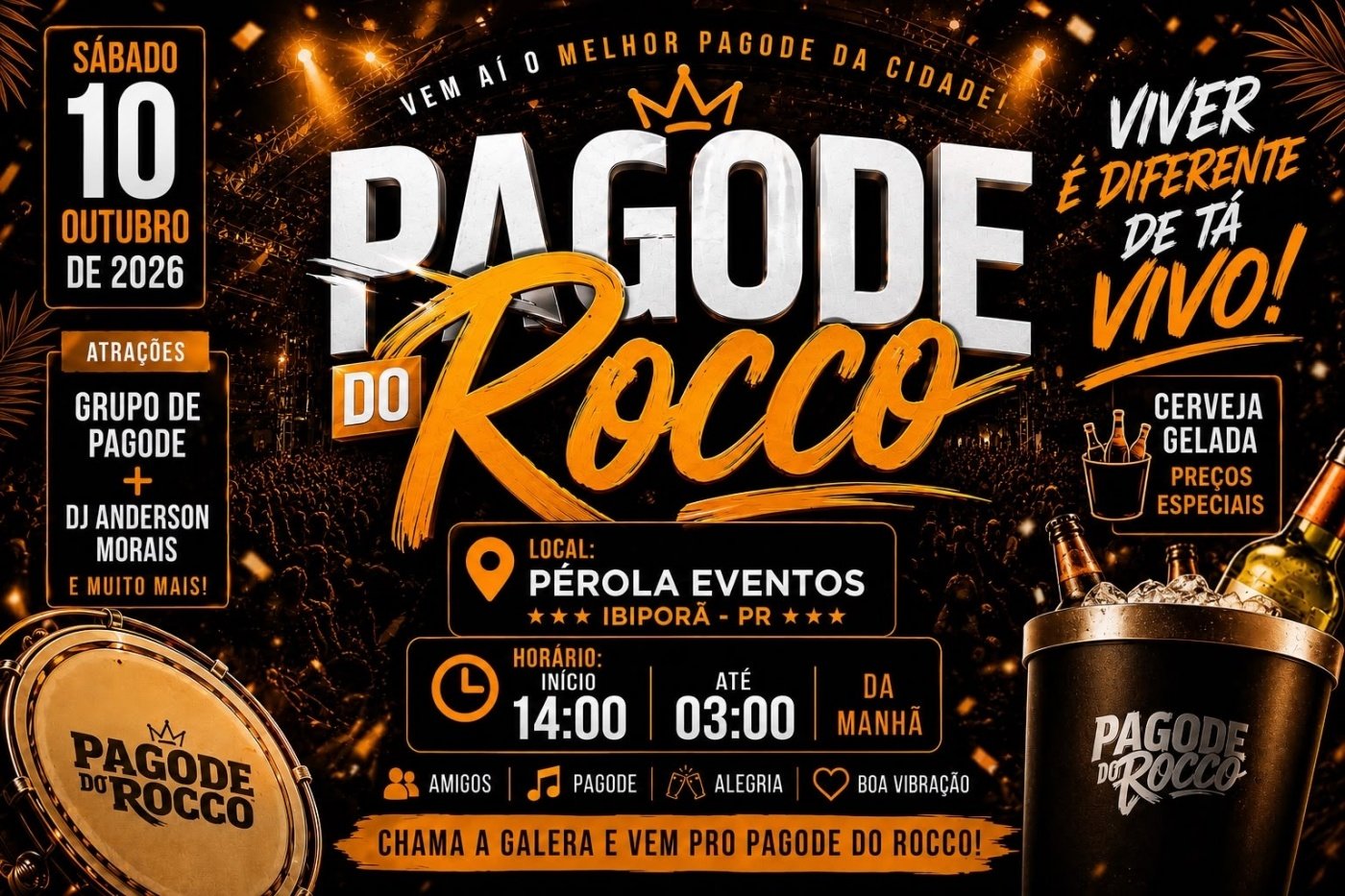 Imagem publicada pela fonte para Pagode do Rocco