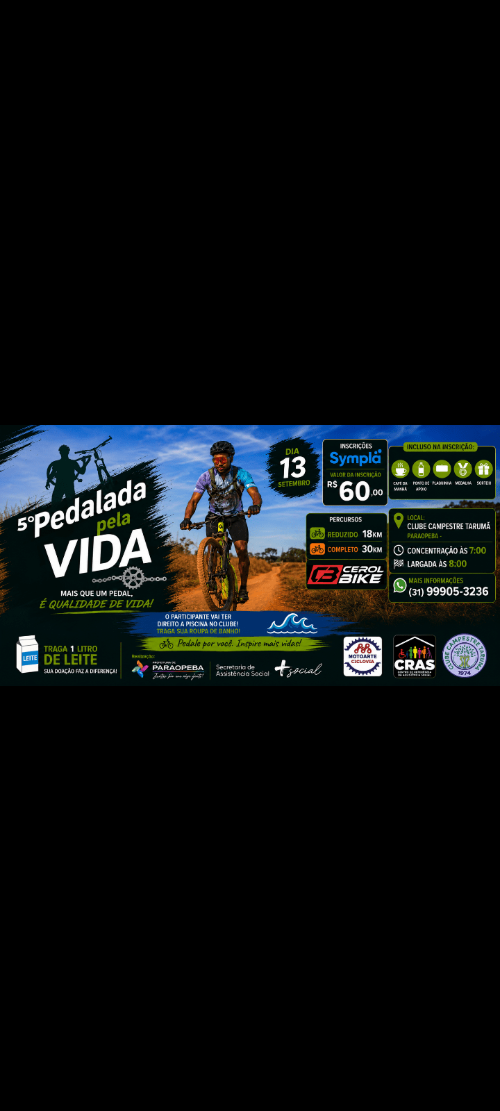 5° PEDALADA PELA VIDA