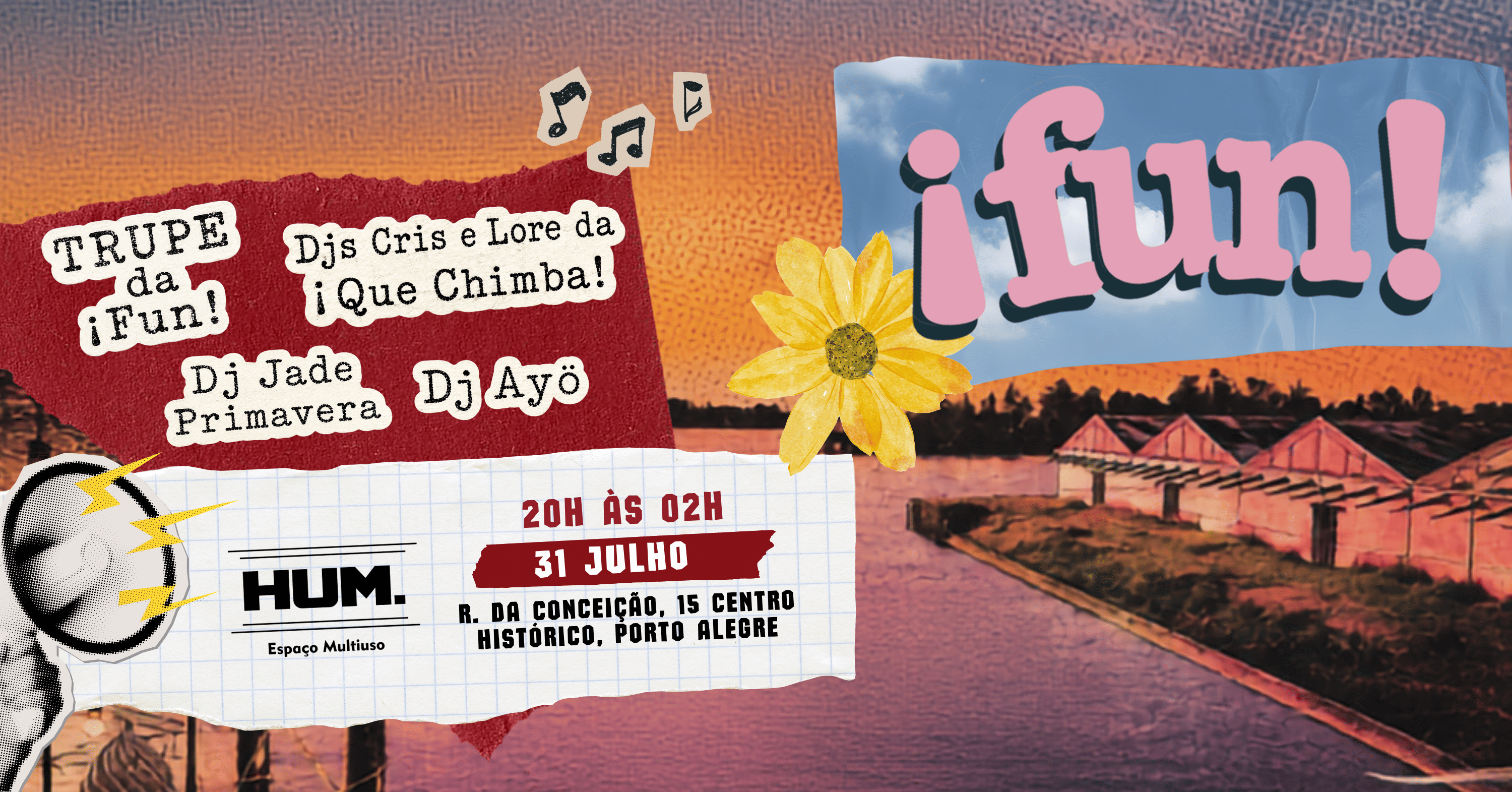 ¡Fun! ROOFTOP - Sexta 31 de julho - no HUM. - Porto Alegre, RS