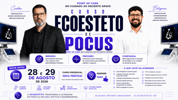 Imagem do evento Curso de ultrassonografia point of care no paciente grave ECOESTETO (emergência e UTI)