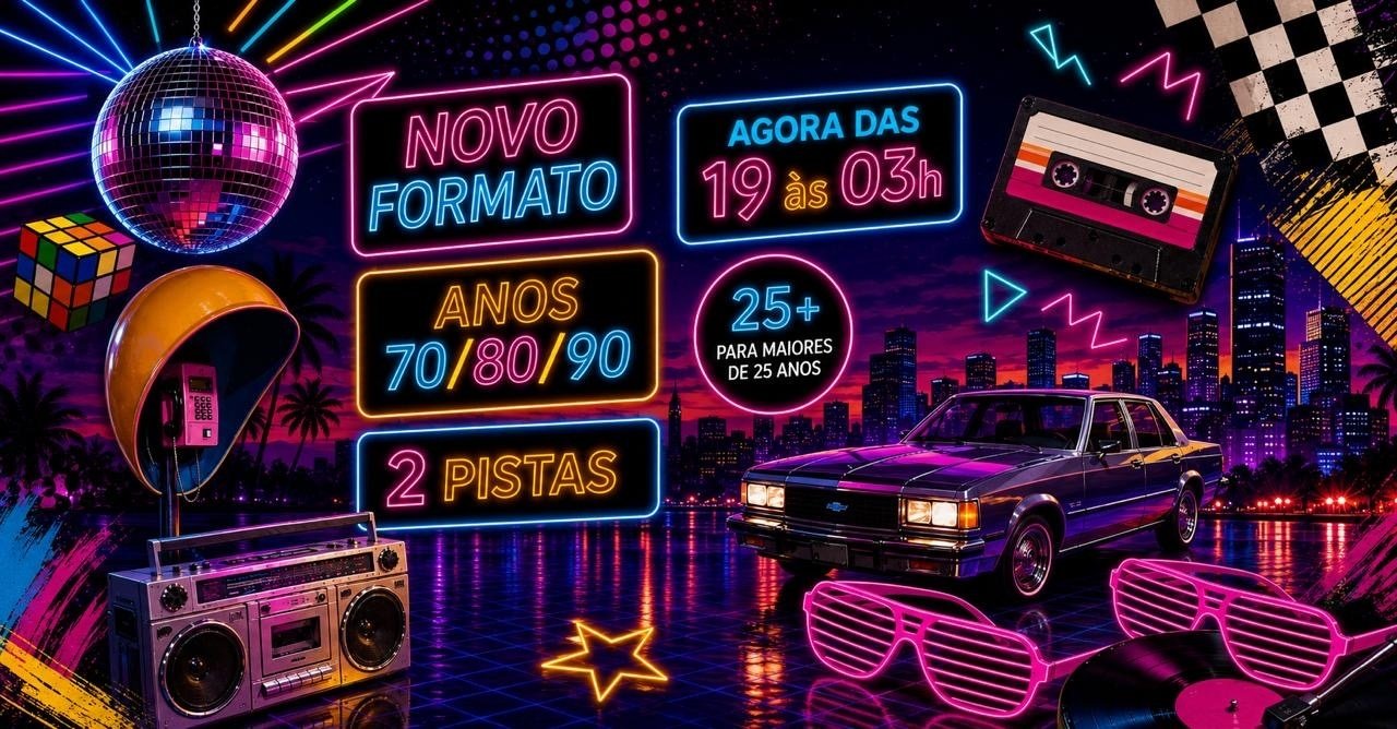 ❕❕ページ FLASH 80s #07 em São Paulo - Sympla