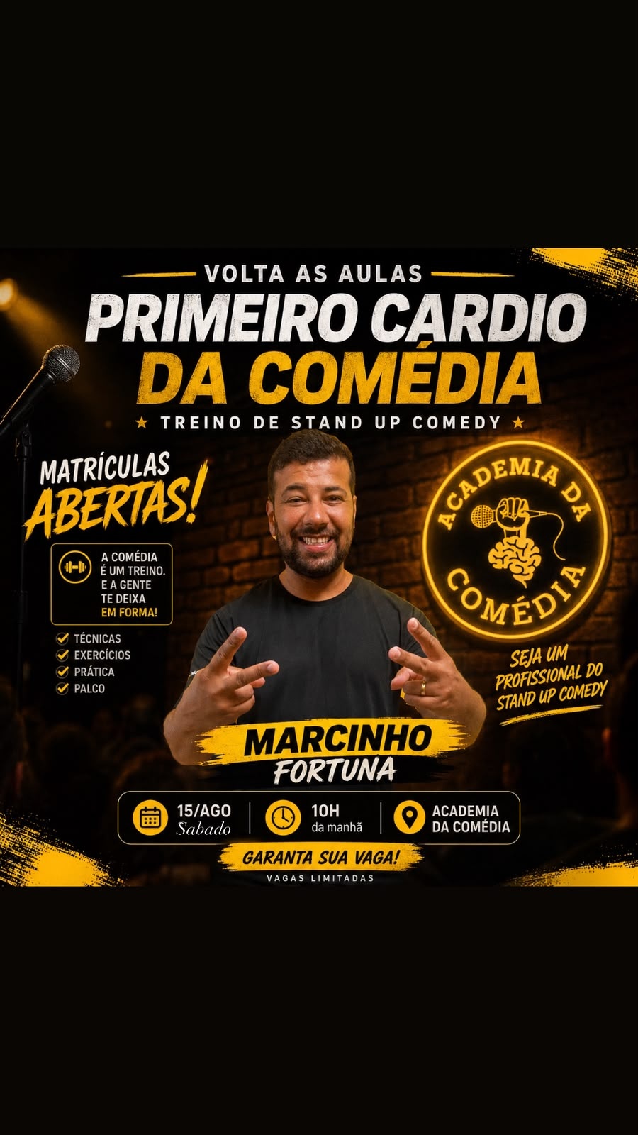 PRIMEIRO CARDIO DA COMÉDIA