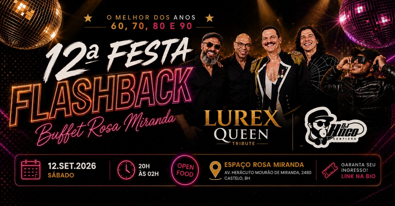 12ª Festa Flashback do Buffet Rosa Miranda em Belo Horizonte