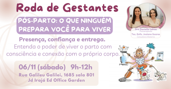 Imagem do evento Roda de Gestantes Novembro 2027