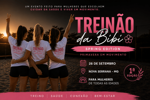 Imagem do evento Treinão da Bibi - Spring Edition | Primavera em Movimento