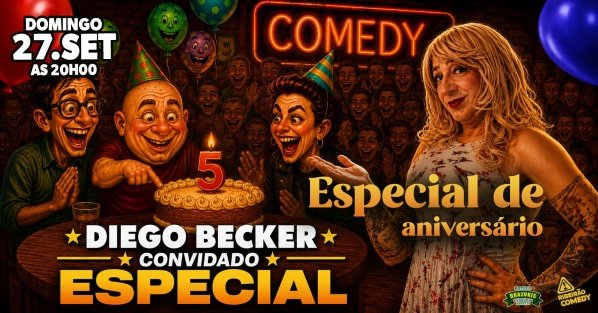 Imagem do evento ANIVERSÁRIO DE 5 ANOS do Ribeirão Comedy