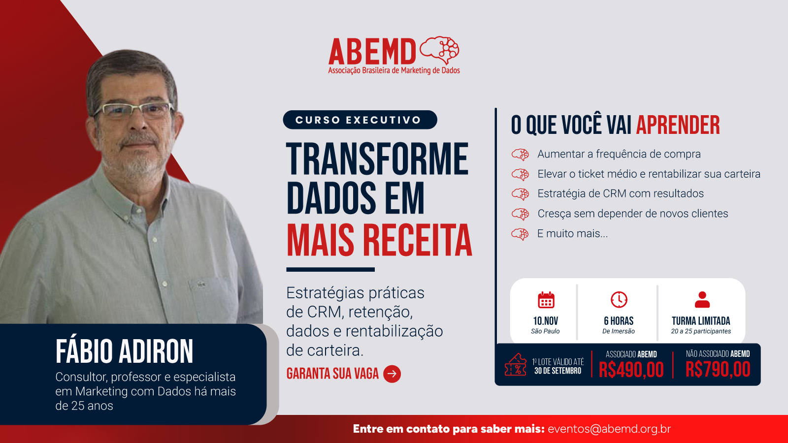 Curso Executivo ABEMD | CRM, dados e receita na prática