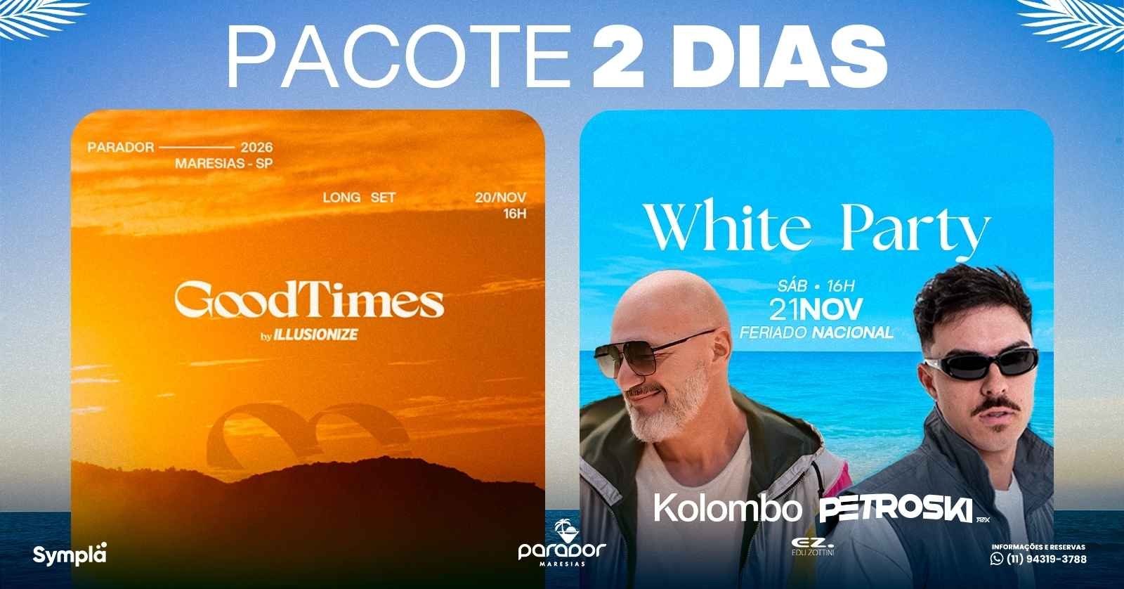 PARADOR MARESIAS | PACOTE FERIADO NOVEMBRO