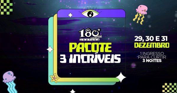 Imagem do evento Pacote 3 Incríveis - Réveillon 180 Ubatuba