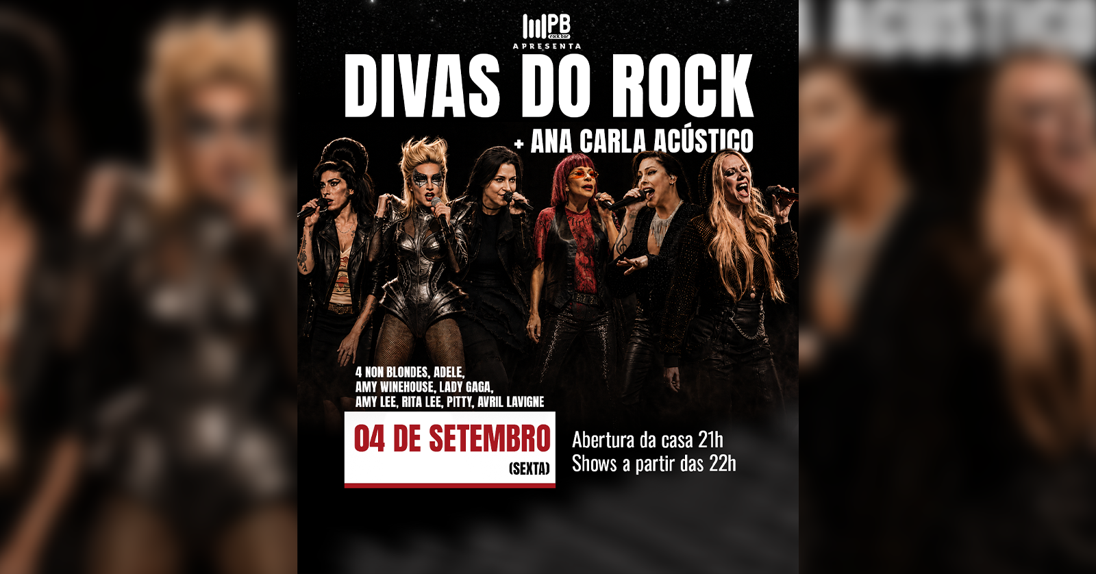 Image for the event: DIVAS DO ROCK + Ana Carla Acústico