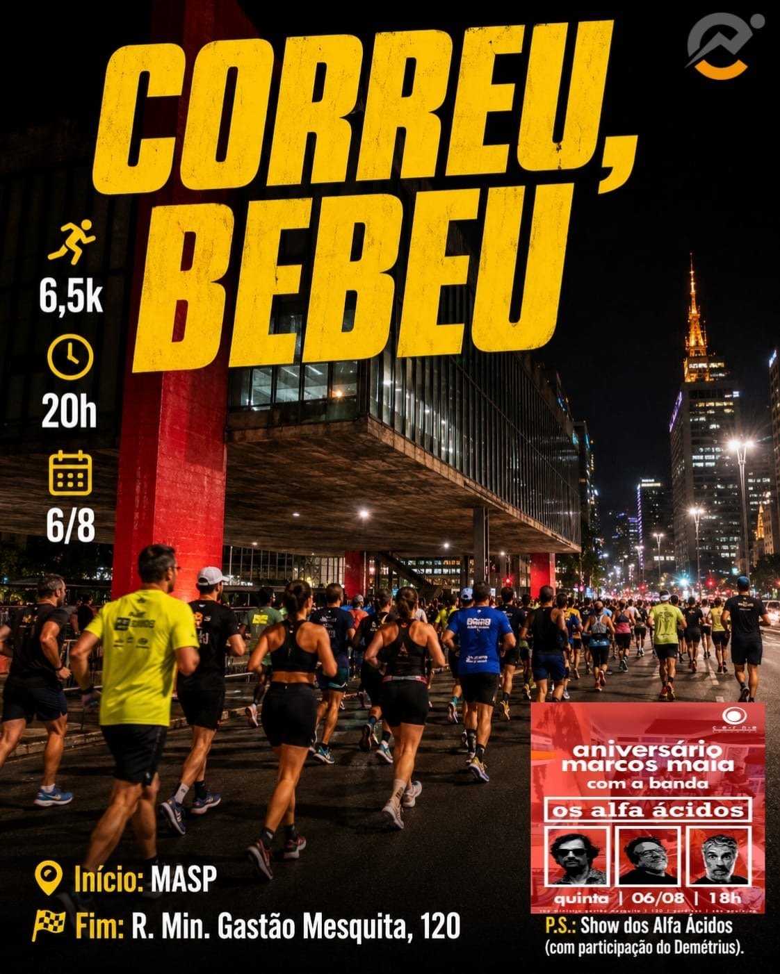 Correu, Bebeu 6,5K