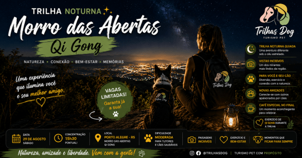 Imagem do evento Trilha Noturna Morro das Abertas - Qi Gong