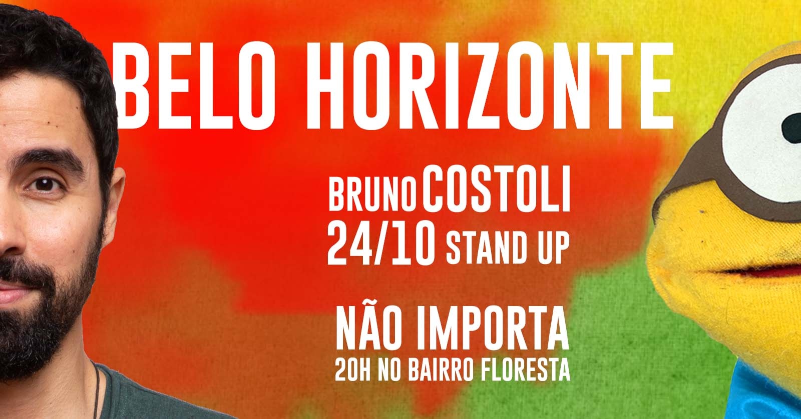 Bruno Costoli em BH - 24/outubro Comédia Stand Up (show solo)