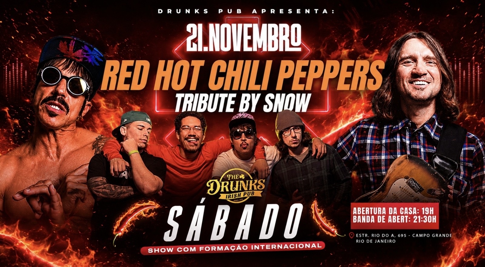ESPECIAL RED HOT CHILI PEPPERS -TRIBUTE BY SNOW