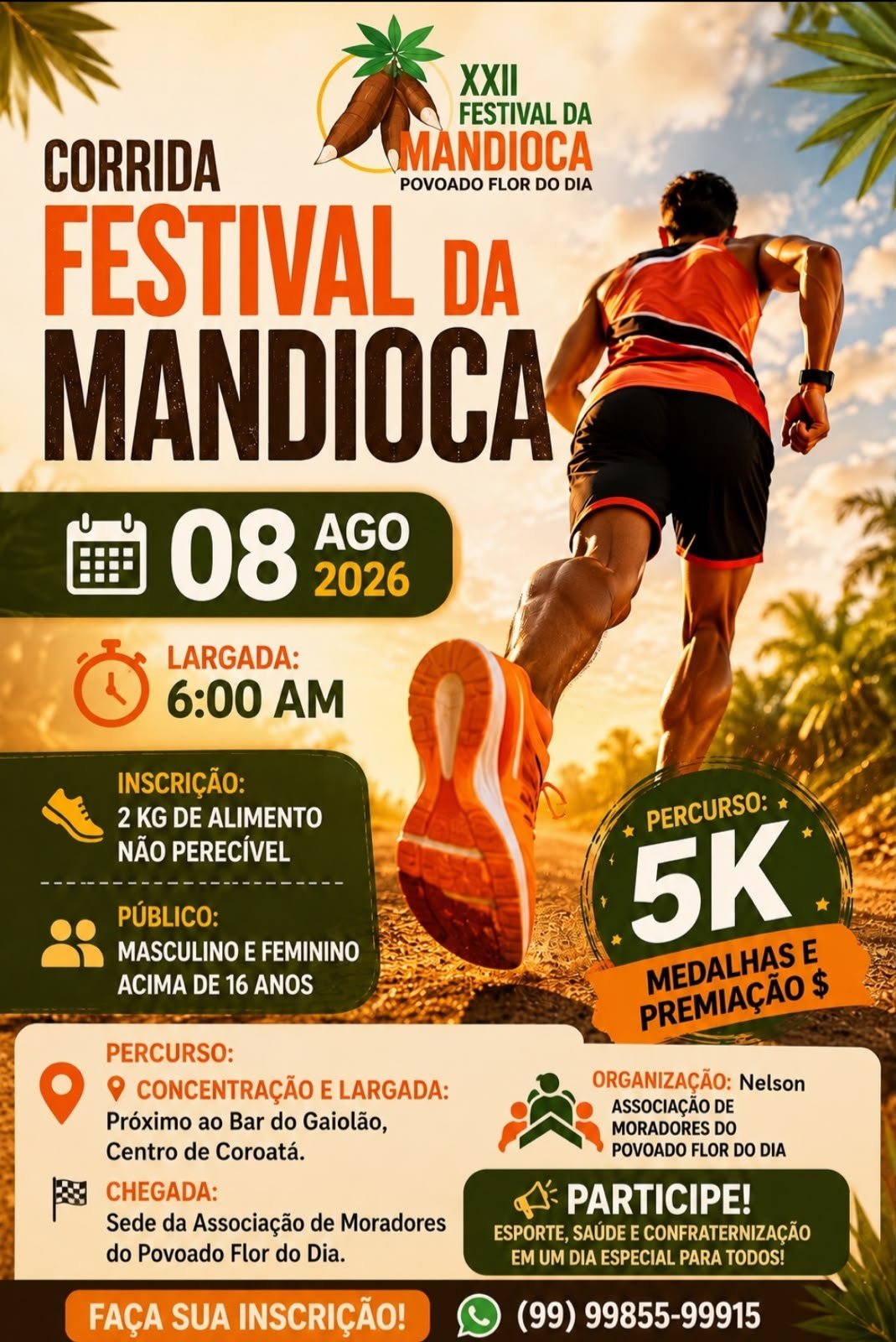 II CORRIDA FESTIVAL DA MANDIOCA