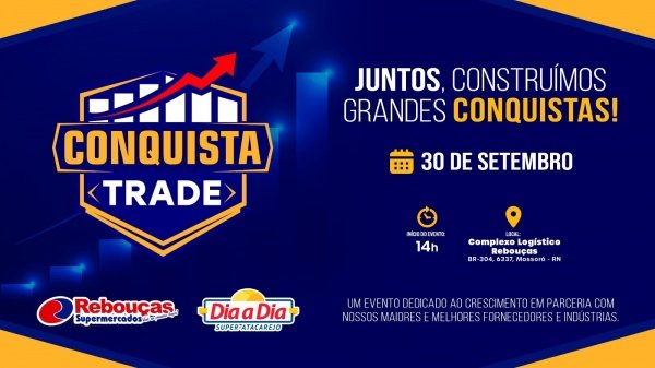 Imagem do evento CONQUISTA TRADE GRUPO REBOUÇAS 2026/27 - 1ª EDIÇÃO