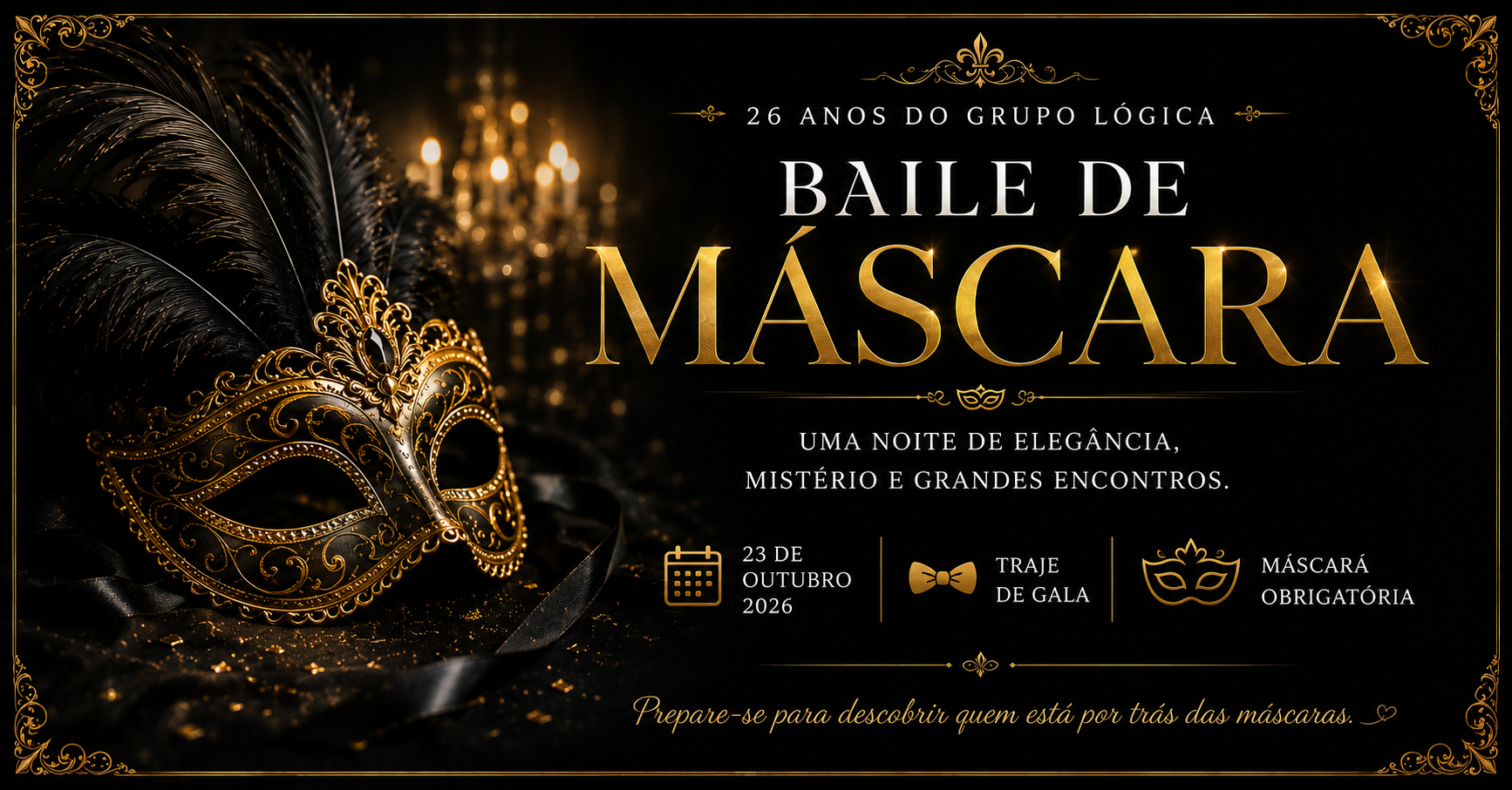 Baile de Máscara do Grupo Lógica 26 Anos - Suzano, SP