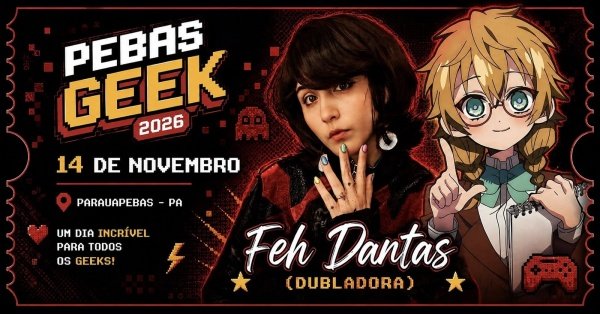Imagem do evento Pebas Geek 2º edição - 2026
