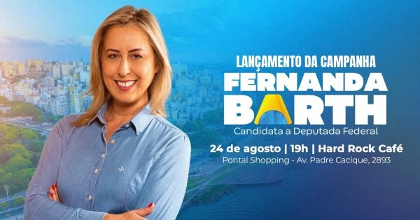 Imagem do evento Lançamento da campanha Fernanda Barth Deputada Federal!