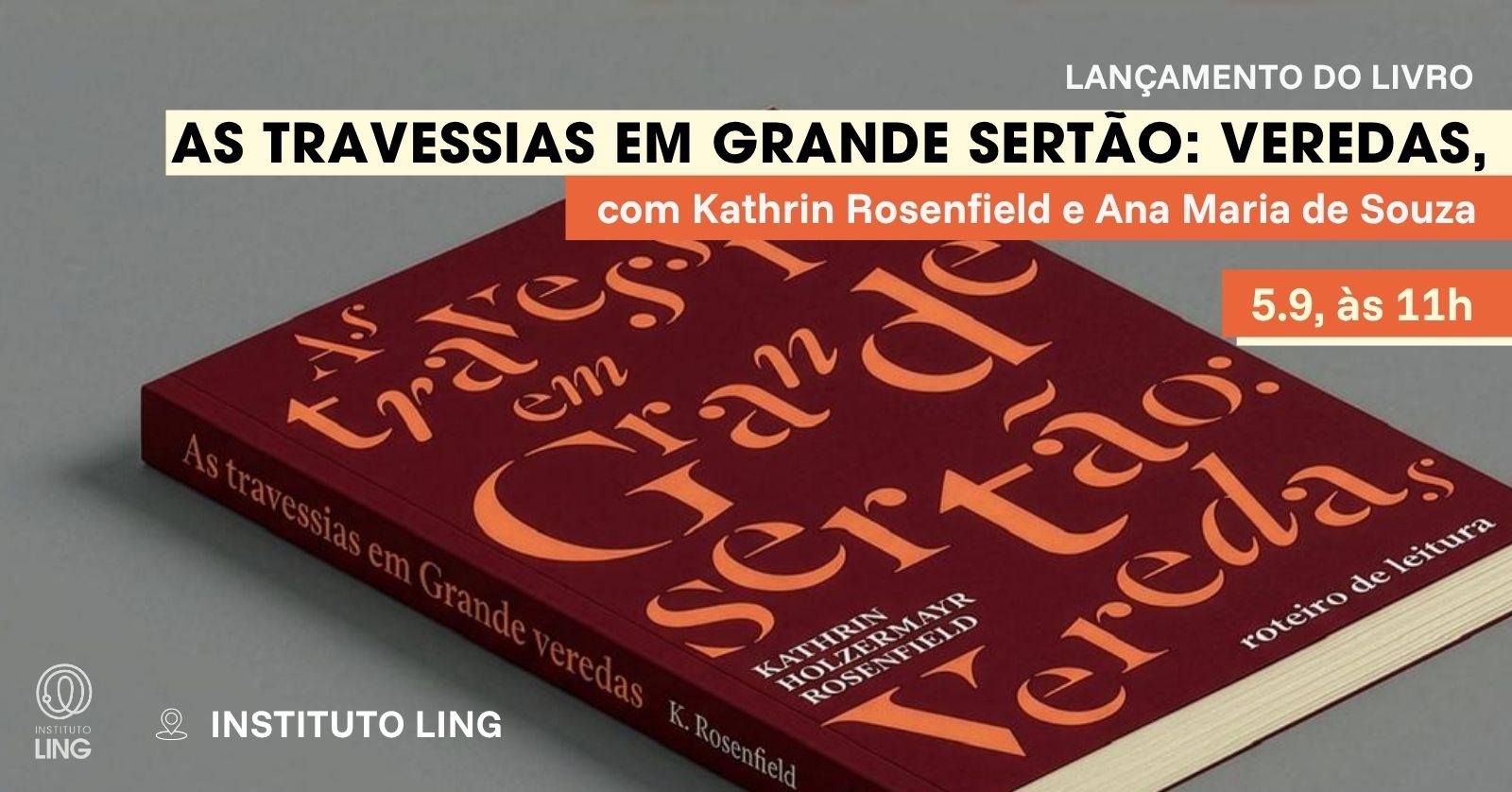 Lan&ccedil;amento do livro As travessias em Grande sert&atilde;o: veredas