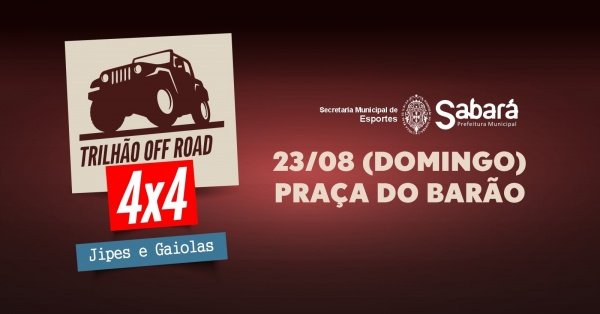 Imagem do evento Trilhão Off Road 4X4  Gaiolas e Jipes | 315 Anos de Sabará