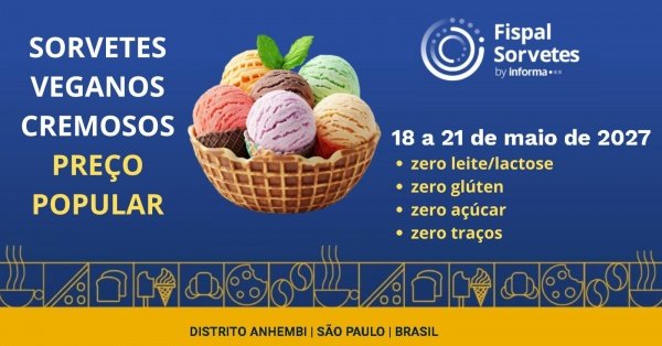 Imagem do evento Degustação de Sorvete Vegano na Feira do Sorvete