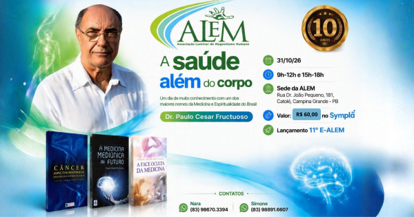 Imagem do evento Seminário - A saúde além do corpo com Dr Paulo Cesar Fructuoso