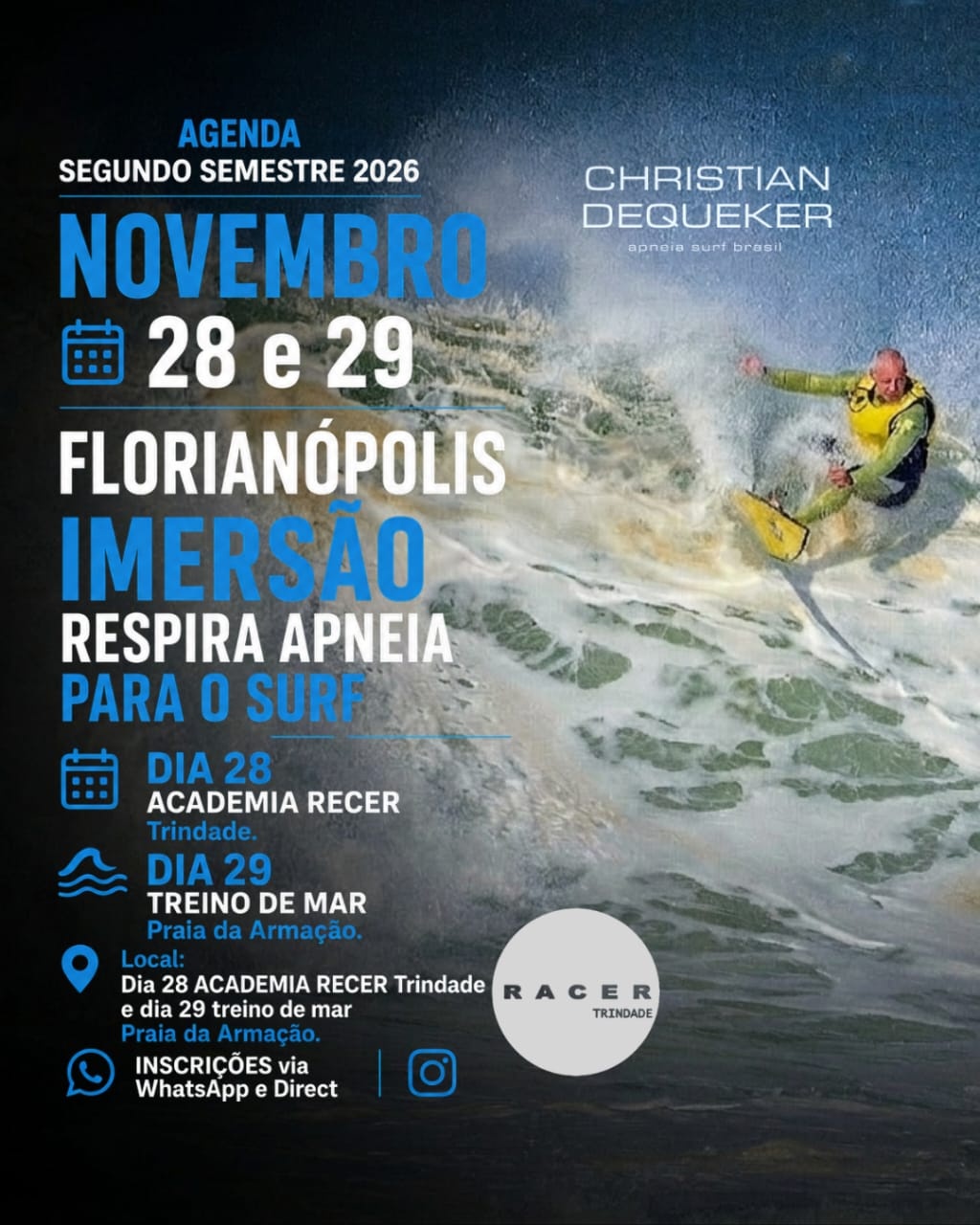 IMERSÃO DE RESPIRAÇÃO E APNEIA PARA O SURF FLORIANÓPOLIS 28 E 29.11