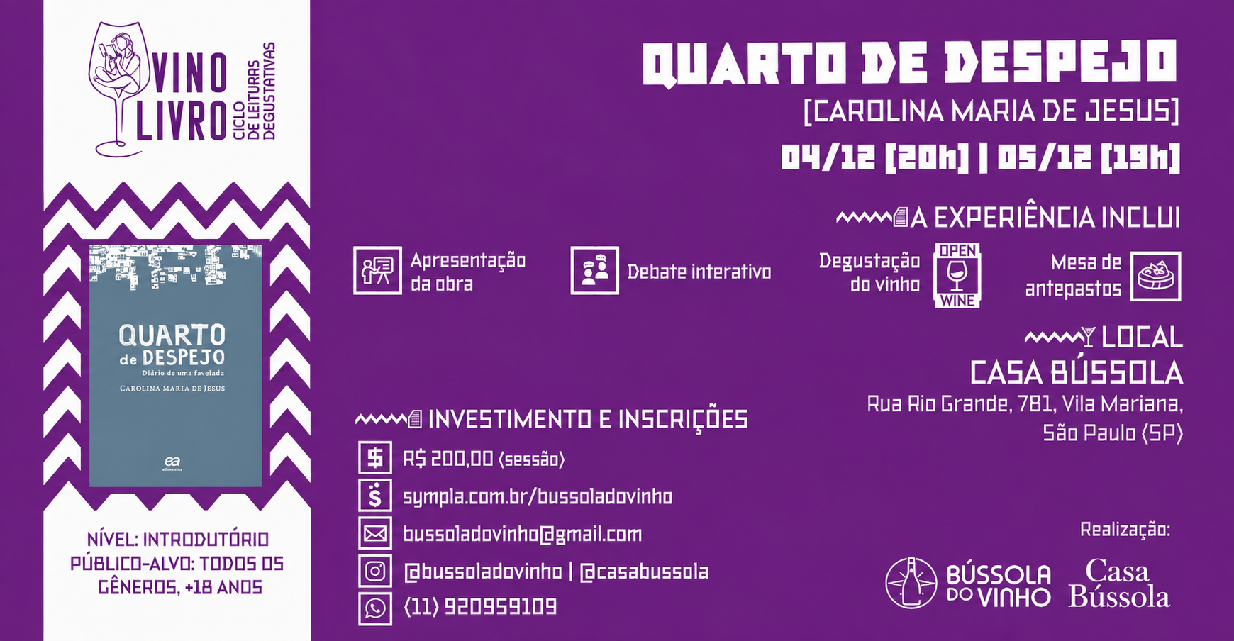 VINO LIVRO - QUARTO DE DESPEJO - Carolina Maria de Jesus
